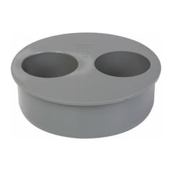 Tampon de réduction pvc gris 2 sortie - mf - diamètre 125 - 50 - 50 mm Girpi