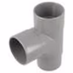 Raccord PVC gris en T - GIRPI - Ø 32 mm - Double emboîtage