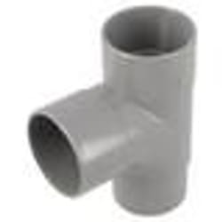 Raccord PVC gris en T - GIRPI - Ø 32 mm - Double emboîtage