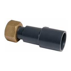 Raccord union pvc pression noir droit - f 1'1/2 - Femelle diamètre 50 mm Girpi