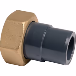 Raccord union PVC pression noir droit - F 1 - Mâle diamètre 25 mm - Girpi