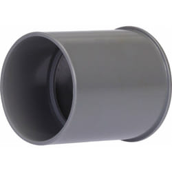 Manchon PVC avec butée intérieure femelle/femelle 50mm