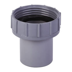 Douille pvc grise droite - f 1'1/2 - Mâle diamètre 40 mm Girpi