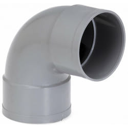 Coude pvc à 87°30 femelle/femelle 100mm