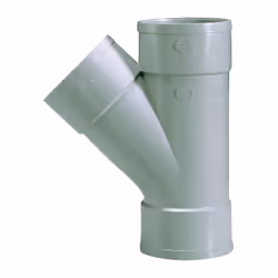 Culotte PVC 45° - Girpi - FF Ø 125 mm - Triple emboîture NF Me