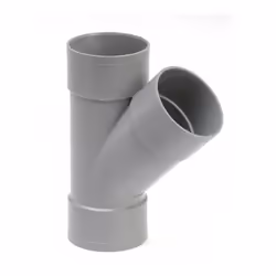 Girpi XCS480FF, PVC, Femelle/Femelle, Gris, 45°, 8 cm, 1 pièce(s)