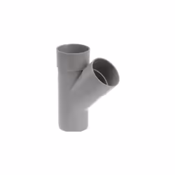 Culotte, té PVC: Référence: XCS125 Diamètre: 125 mm Angle: 45° À: Coller Raccordement: Mâle - Femelle