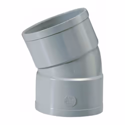 Coude PVC 22°30 - Girpi - FF Ø 80 mm - Double emboîture NF Me
