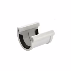 Jonction gouttière: Développé: 33 mm Avec joints: Oui Style: Demi-ronde Couleur: Gris Matière: PVC Résistant aux: UV, à la co ...