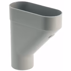 Raccord PVC pour évacuation des eaux pluviales.