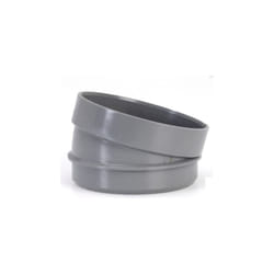 Coude mâle femelle pvc gris 15° Ø100mm - XSDC15 - Girpi