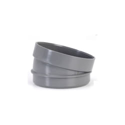 Coude mâle femelle pvc gris 30° Ø100mm - XSDC30 - Girpi