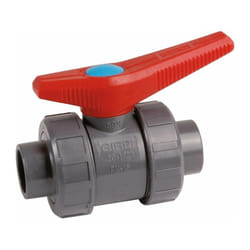Girpi - Vanne pvc pression noire - diamètre 50 mm