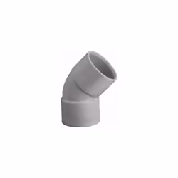 Coude PVC: Référence: XC040 Diamètre: 40 mm Angle: 45° À: Coller Raccordement: Femelle - Femelle
