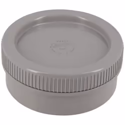 Tampon de visite - GIRPI - PVC - Diamètre intérieur 100 mm - Forme Droit - Couleur Gris