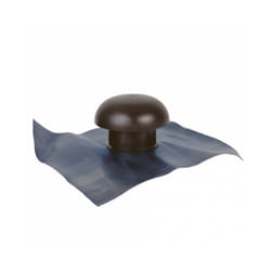 Chapeau de ventilation avec collerette d'étanchéité - Ø100mm - tuile Girpi
