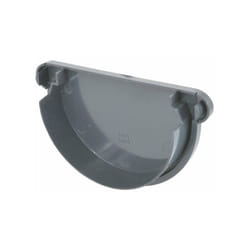 Girpi - Fond unique pour gouttière demi-ronde développé 25 Pcb25a pvc