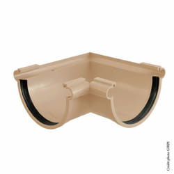 Girpi - Angle mixte à joint pvc sable Dév.25 cm
