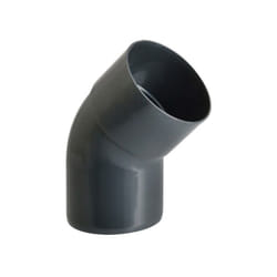 Girpi - Coude 45° à coller pvc ardoise Dév.16 cm Diam.50 mm