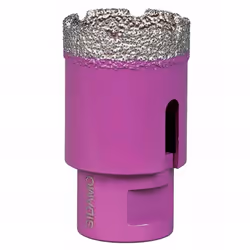 Perçage à sec ou à eau de matériaux de décoration tels que céramique, grès, faïence, matériaux composites, fibre de verre, ma ...