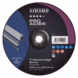 Disque haute performance pour travaux intensifs. Solution de tronçonnage pour les aciers. Grande rentabilité, gain de temps d ...