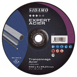 Sidamo - Disque à tronçonner expert acier d. 125 x 3 x Al. 22,23 mm - Acier, métaux ferreux - 10111005
