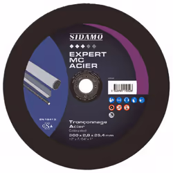 Sidamo - Disque à tronçonner expert mc acier d. 300 x 3 x Al. 25,4 mm - Acier, métaux ferreux - 10111052