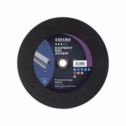 Disque à moyeu plat Coupe de métaux ferreux sur tronçonneuse de chantier faible puissance Très bonne vitesse de coupe et long ...