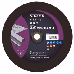 Disque haute performance pour travaux intensifs. Outil de tronçonnage 2 en 1 pour les aciers et les inox. Grande rentabilité, ...