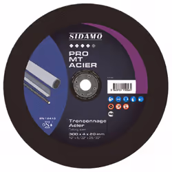 Disque haute performance pour travaux intensifs. Outil de tronçonnage pour les aciers. Conception offrant une rigidité latéra ...