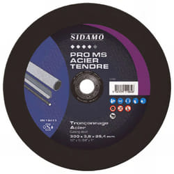 Sidamo - Disque à tronçonner pro ms acier tendre d. 300 x 3,5 x Al. 25,4 mm - Acier, métaux ferreux - 10111064