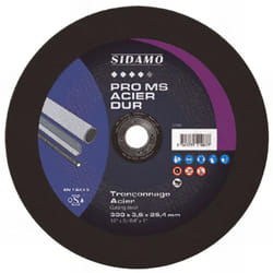 Sidamo - Disque à tronçonner pro ms acier dur d. 350 x 4 x Al. 25,4 mm - Acier, métaux ferreux - 10111068