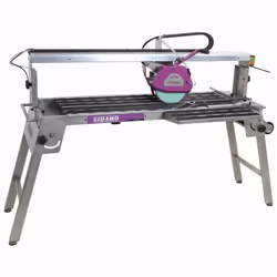 Scie de table 100% inox, grande durabilité en utilisation quotidienne intensive Scie à eau de chantier très résistante à la c ...