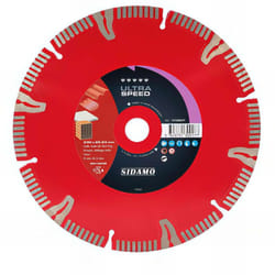 Sidamo - Disque diamant ultra speed d. 230 x 22,23 x h 10 mm Tuile / Brique - 11130017