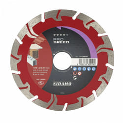 Sidamo - Disque diamant Brique / Tuile Ø125 x 22,23 x H7,5 mm Pro Speed