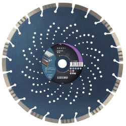 Sidamo - Disques diamants jante segmentée matériaux de construction Pro tt diamètre 450 mm, épaisseur 3,4 mm, alésage 25,4 mm