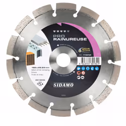 Disque à segments soudés laser. Haut rendement pour travaux intensifs en utilisation professionnelle. Adapté aux travaux de c ...
