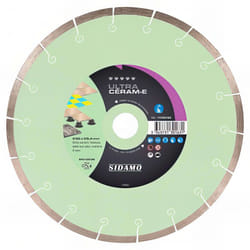 Disque diamant ULTRA CERAM-E D. 230 x 25,4 x h 8,5 mm - Grès céram, faïence, marbre