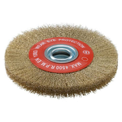 Sidamo - Brosse Circulaire Avec Bagues D.150x20x32fil Ondule Laitonne