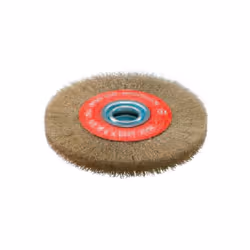 Sidamo - Brosse circulaire avec bague D.250x35x32mm fil ondulé laitonné Brosse circulaire avec bague Ø x Épaisseur x Alésage  ...