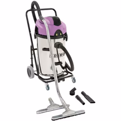 L'aspirateur eau et poussières JET 60 i avec cuve en inox est pourvu d'un système de décolmatage manuel du filtre activé par ...