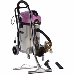 Cet aspirateur JET 60 iRE, conçu pour l'aspiration d'eau et de poussières, se distingue par sa pompe de refoulement externe é ...