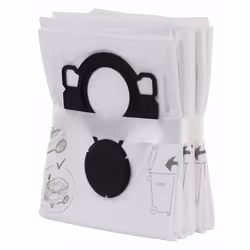Lot de 5 sacs synthétiques pour les aspirateurs XC 30L et 40M de Sidamo. Contenu du colis : 5 x sacs synthétiques