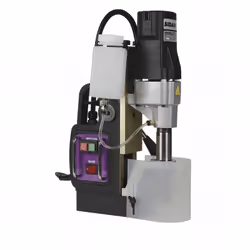 Perceuse magnétique compacte et robuste. Machine conçue pour percer ou carotter l'acier. Base à forte attraction magnétique d ...