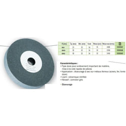 Sidamo - Meule a 36 r Corindon Gris D.150 x 25 x 32