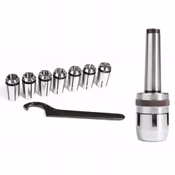 Equipement de fraisage CM3 + 7 pinces de 4 à 16 mm pour perceuse 25 FV. Accessoire Fraiseuse / Taraudeuse : Equipement de fra ...