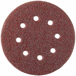 Sidamo - Disque abrasif auto-agrippant 125 mm + 8 trous d'aspiration Charactéristiques techniques - Papier corindon : décapag ...