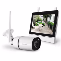 Kit DVR sans fil Avidsen moniteur+caméra sans fil 4 canaux portée max 15m blanc - 123412Le kit DVR se compose d'un moniteur t ...