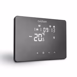 Thermostat Wifi connecté filaire noir - HomeTemp - Avidsen - 127073