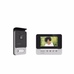 Philips Interphone vidéo DES9300VDP/10, 10,9 cm (4.3"), 480 x 272 pixels, Aluminium, Noir, IP44, Aluminium, Plastique, Alumin ...